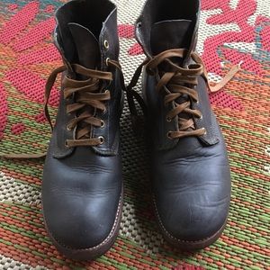 Ralph Lauren RRL Leather Boon Docks Brown USA